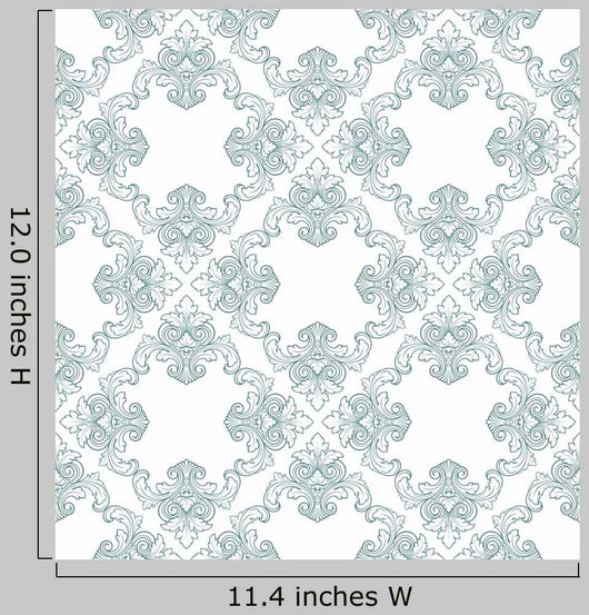 Vector Seamless Vintage Damask Wall Decal