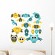 Set Cute Birds Wall Decal