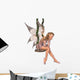 Pretty Pink Fairy Daydreaming Wall Decal