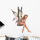 Pretty Pink Fairy Daydreaming Wall Decal