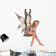 Pretty Pink Fairy Daydreaming Wall Decal