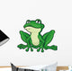 Cartoon Green Frog Wall Decal