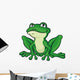 Cartoon Green Frog Wall Decal