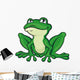 Cartoon Green Frog Wall Decal