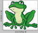 Cartoon Green Frog Wall Decal