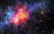 Pink Nebula Gas Cloud Wall Decal