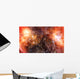 Orange Nebula Gas Cloud Wall Decal