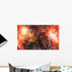 Orange Nebula Gas Cloud Wall Decal