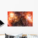Orange Nebula Gas Cloud Wall Decal