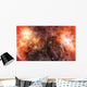 Orange Nebula Gas Cloud Wall Decal