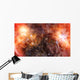 Orange Nebula Gas Cloud Wall Decal