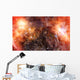 Orange Nebula Gas Cloud Wall Decal