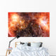 Orange Nebula Gas Cloud Wall Decal