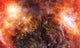 Orange Nebula Gas Cloud Wall Decal