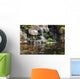 Koi Fish Garden Pond and Waterfall Wall Decal