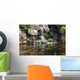 Koi Fish Garden Pond and Waterfall Wall Decal