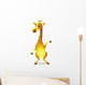 Giraffe Cartoon Wall Decal