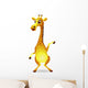 Giraffe Cartoon Wall Decal