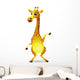 Giraffe Cartoon Wall Decal