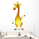 Giraffe Cartoon Wall Decal