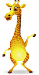 Giraffe Cartoon Wall Decal
