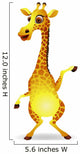 Giraffe Cartoon Wall Decal
