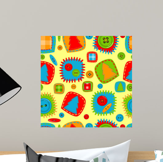 Seamless Pattern for Kids Wall Decal