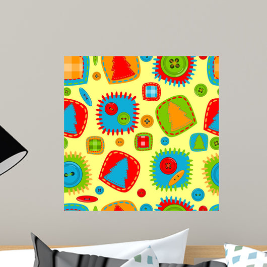 Seamless Pattern for Kids Wall Decal