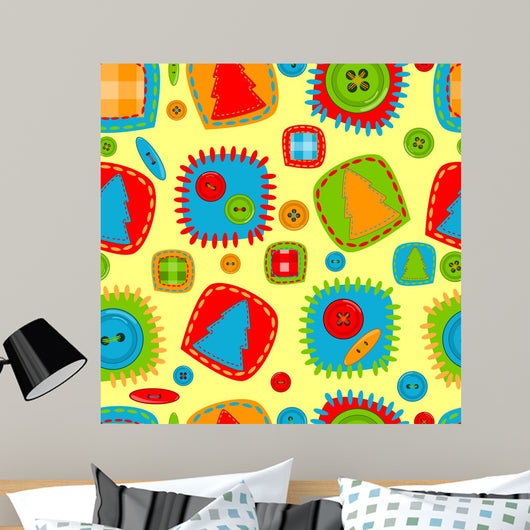 Seamless Pattern for Kids Wall Decal