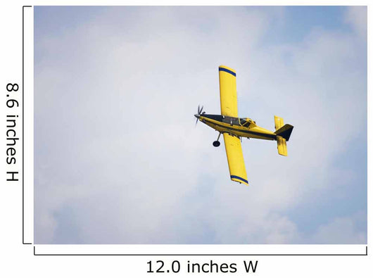 Yellow Crop Duster Wall Decal