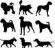 Dog Set Wall Decal