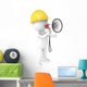 3D Little Human Character Wall Decal