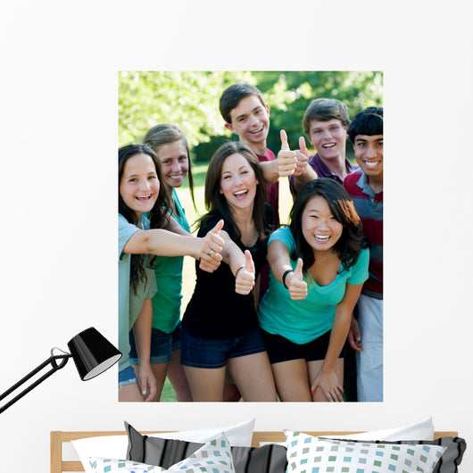 Ethnic Group Happy Teenage Wall Decal