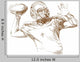 American Football Player Wall Decal