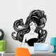 Fashion Beautiful Woman with Wall Decal