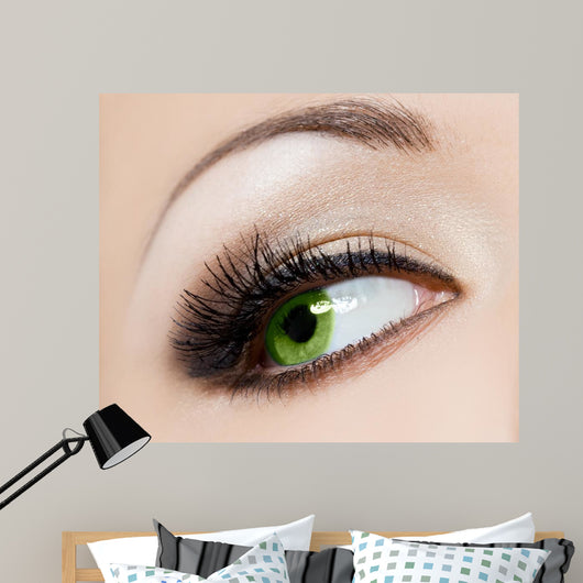 Close-up Beautiful Womanish Eye Wall Decal