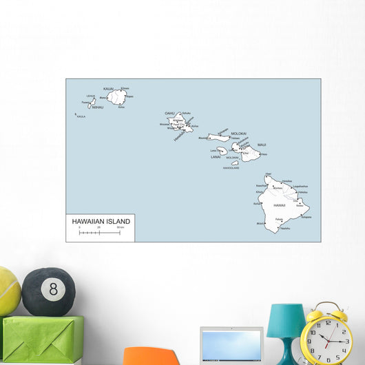 Hawaiian Island Wall Decal