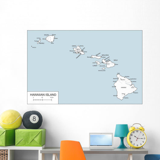 Hawaiian Island Wall Decal