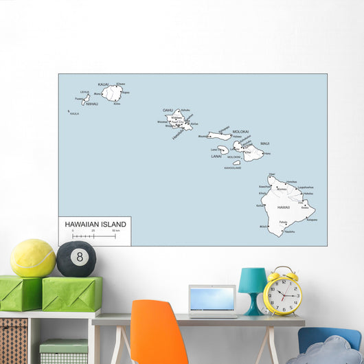Hawaiian Island Wall Decal