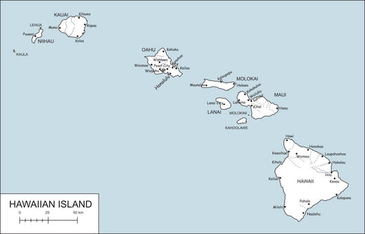 Hawaiian Island Wall Decal