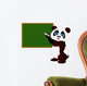 Panda Writing Blackboard Wall Decal