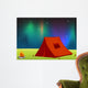 Cartoon Tent Under Northern Lights Wall Decal