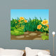 Cartoon Field Landscape Wall Decal