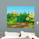 Cartoon Field Landscape Wall Decal