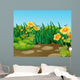 Cartoon Field Landscape Wall Decal