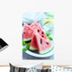 Sliced Water Melon Plate Wall Decal
