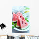 Sliced Water Melon Plate Wall Decal