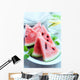 Sliced Water Melon Plate Wall Decal
