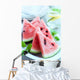 Sliced Water Melon Plate Wall Decal