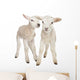 Two Little Lambs Wall Decal